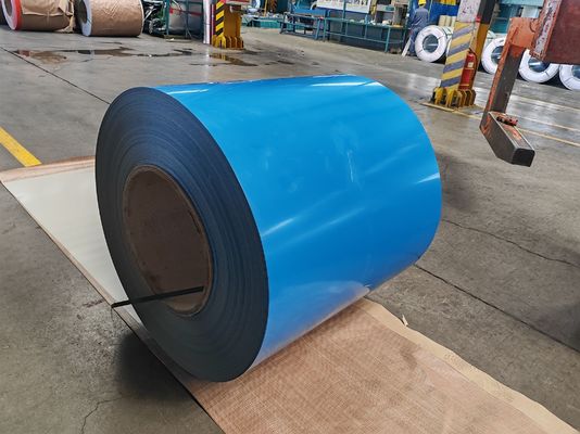 Αγορά 1250mm Προχρωματισμένο χρωματικό ατσάλινο περιτυλίγμα με PE / SMP / HDP / PVDF επίστρωση και 1025μm Top Paint για εφαρμογές οροφής και πάνελ online manufacture