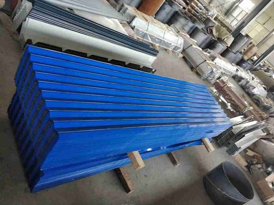 Αγορά Ανθεκτικά στην φθορά χρωματικά επικαλυμμένα με galvalume κυματοειδή χαλύβδινα φύλλα οροφής για βιομηχανικά και πολιτικά κτίρια online manufacture