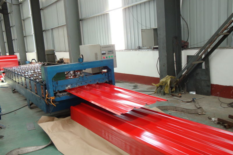 JIS G3322 CGLCC ASTM A792 Προχρωματισμένα κυματοειδή χαλυβουργικά φύλλα οροφής 1500 ∼ 3800 mm μήκος για οροφές και τοίχους