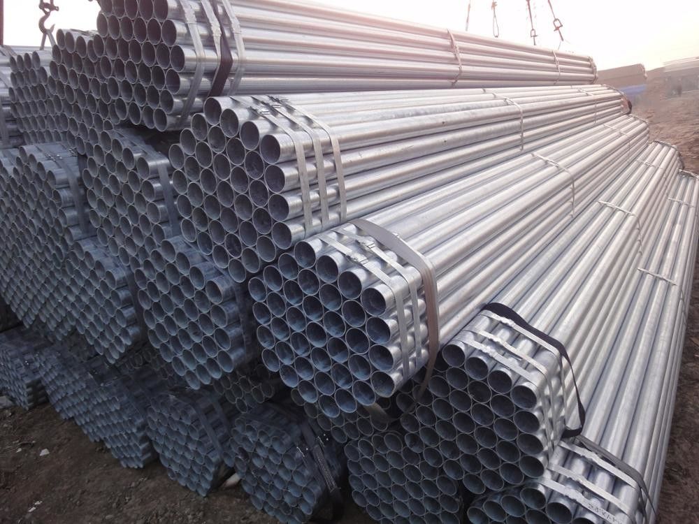 ASTM A53 BS1387 DIN2244 Round ERW Welded Steel Pipe 5,8M / 6M για δομικές και μηχανολογικές εφαρμογές