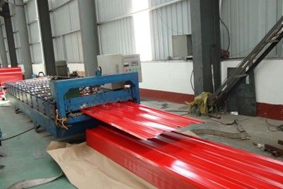 Έγχρωμο JIS G3322 CGLCC ASTM A792 EN10169 DX51D+AZ Κυματοειδές χαλύβδινο φύλλο οροφής