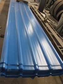 1500 - 3800mm μήκος JIS G3322 CGLCC, ASTM A792 Prepainted κυματοειδές χάλυβα οροφή φύλλα